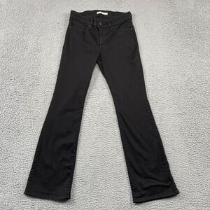 Levi's 315 Jeans Womens 28 Black Shaping Bootcut Mid Rise Stretch Denim Pants
